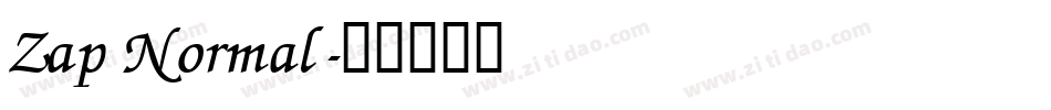 Zap Normal字体转换